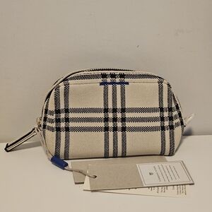 Rothy's Mini Universal Pouch Cream & Black Plaid